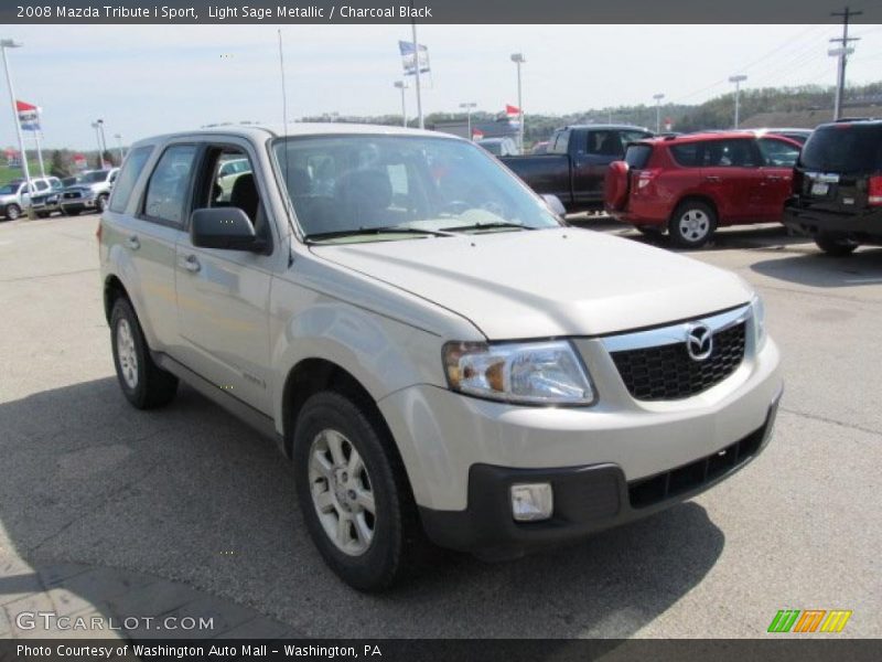 Light Sage Metallic / Charcoal Black 2008 Mazda Tribute i Sport