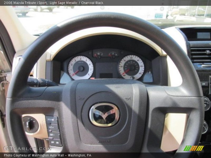 Light Sage Metallic / Charcoal Black 2008 Mazda Tribute i Sport