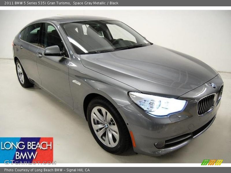 Space Gray Metallic / Black 2011 BMW 5 Series 535i Gran Turismo