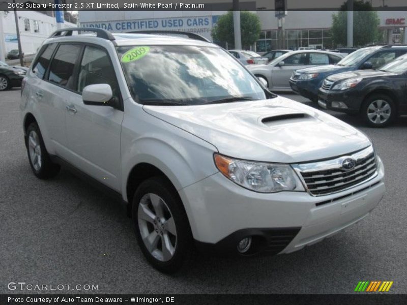 Satin White Pearl / Platinum 2009 Subaru Forester 2.5 XT Limited