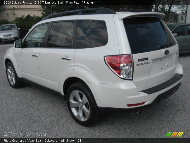 Satin White Pearl / Platinum 2009 Subaru Forester 2.5 XT Limited