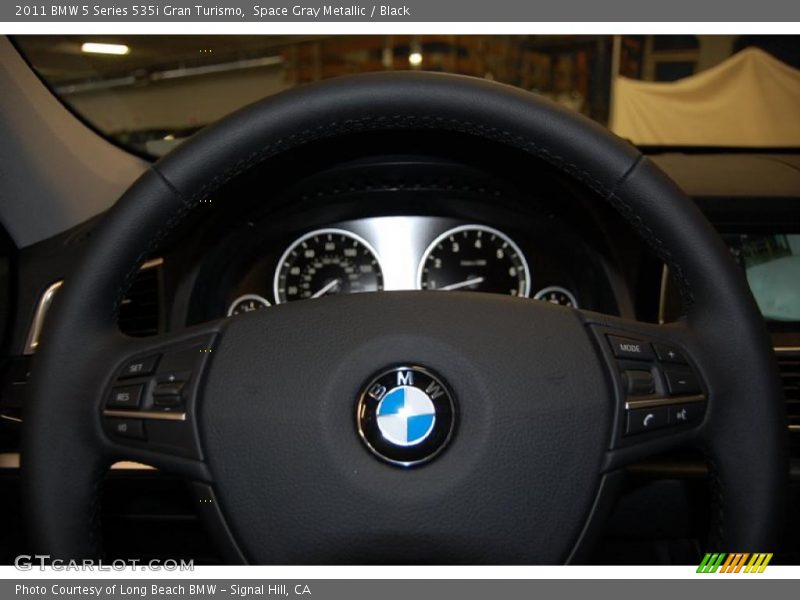 Space Gray Metallic / Black 2011 BMW 5 Series 535i Gran Turismo