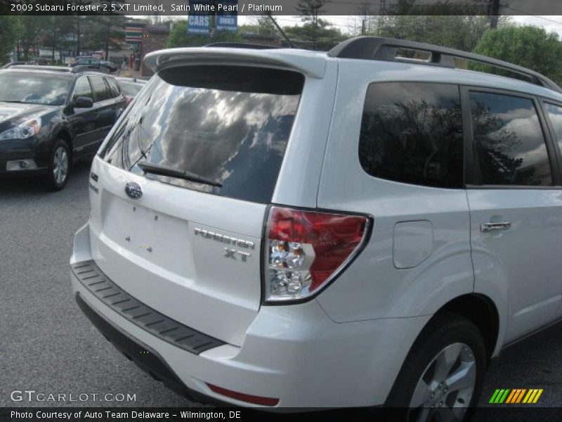 Satin White Pearl / Platinum 2009 Subaru Forester 2.5 XT Limited