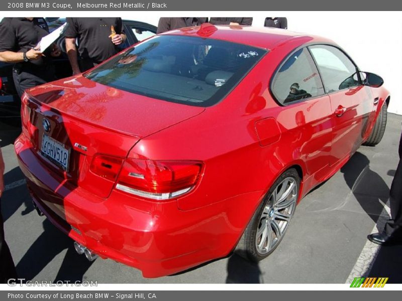 Melbourne Red Metallic / Black 2008 BMW M3 Coupe