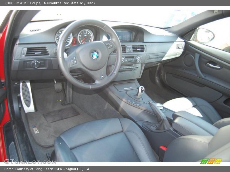Melbourne Red Metallic / Black 2008 BMW M3 Coupe