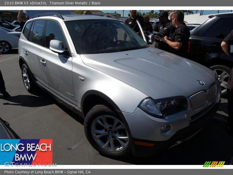 Titanium Silver Metallic / Black 2010 BMW X3 xDrive30i