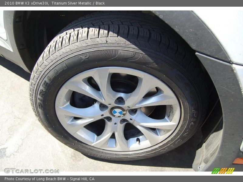 Titanium Silver Metallic / Black 2010 BMW X3 xDrive30i