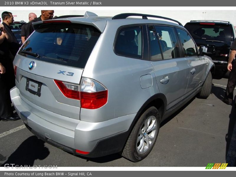 Titanium Silver Metallic / Black 2010 BMW X3 xDrive30i