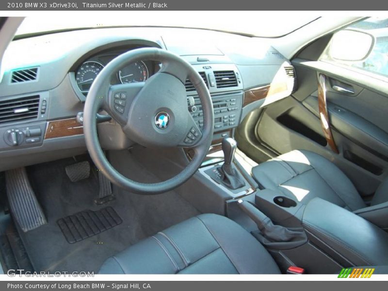 Titanium Silver Metallic / Black 2010 BMW X3 xDrive30i