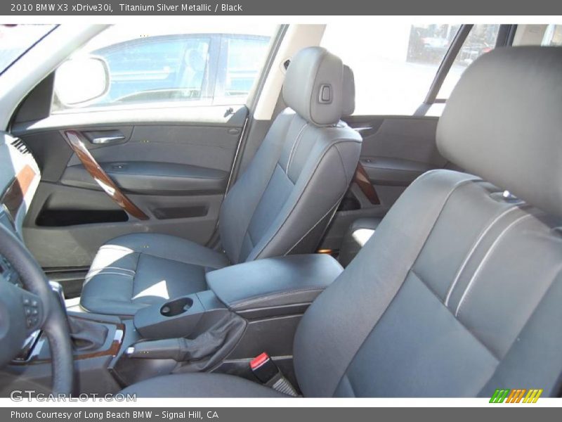Titanium Silver Metallic / Black 2010 BMW X3 xDrive30i