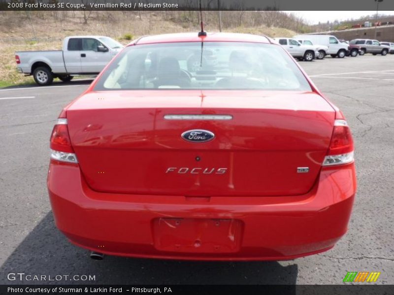Vermillion Red / Medium Stone 2008 Ford Focus SE Coupe