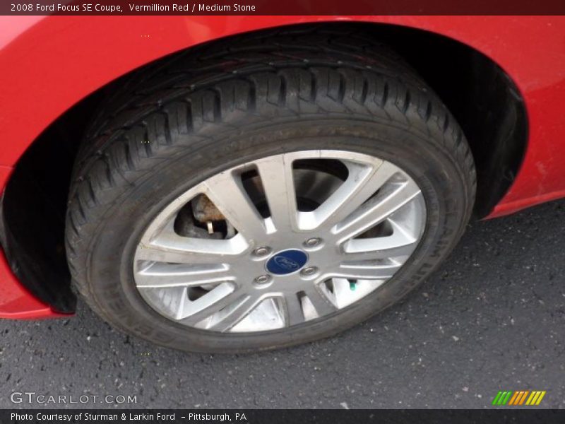 Vermillion Red / Medium Stone 2008 Ford Focus SE Coupe