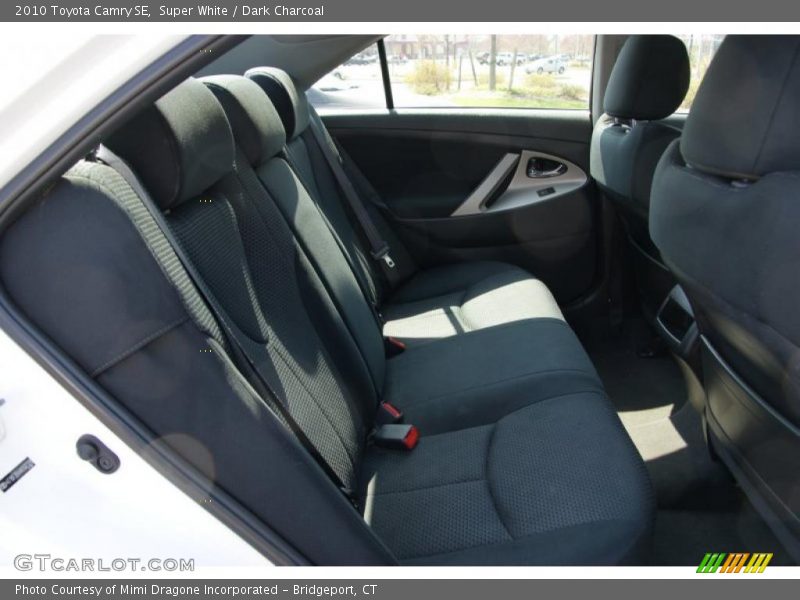 Super White / Dark Charcoal 2010 Toyota Camry SE
