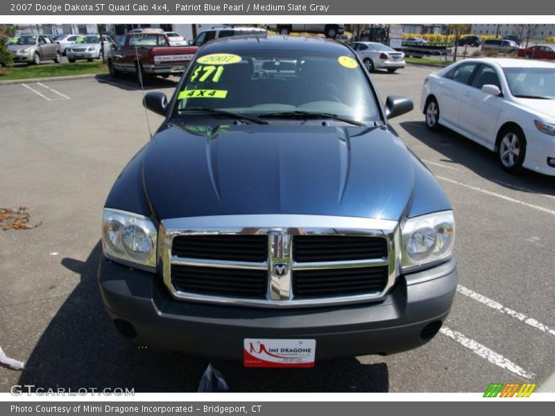 Patriot Blue Pearl / Medium Slate Gray 2007 Dodge Dakota ST Quad Cab 4x4