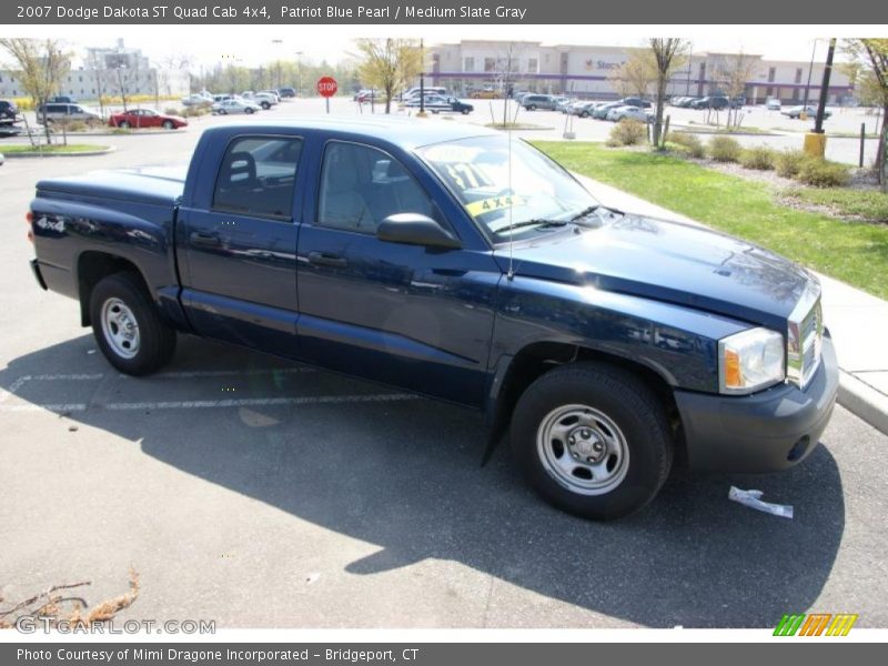 Patriot Blue Pearl / Medium Slate Gray 2007 Dodge Dakota ST Quad Cab 4x4