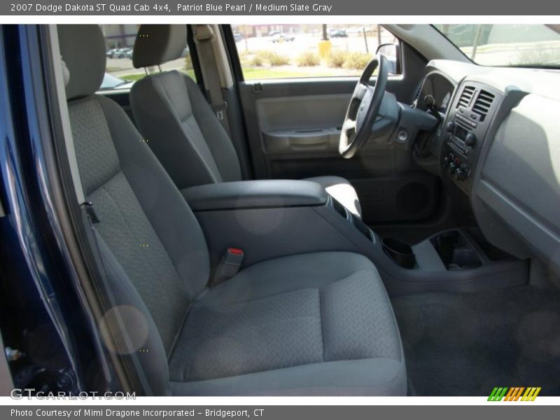 Patriot Blue Pearl / Medium Slate Gray 2007 Dodge Dakota ST Quad Cab 4x4
