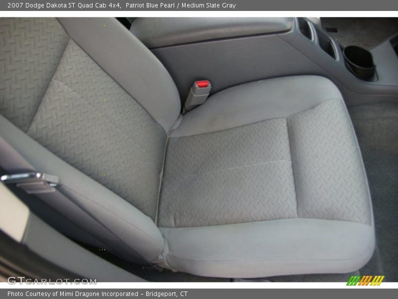 Patriot Blue Pearl / Medium Slate Gray 2007 Dodge Dakota ST Quad Cab 4x4