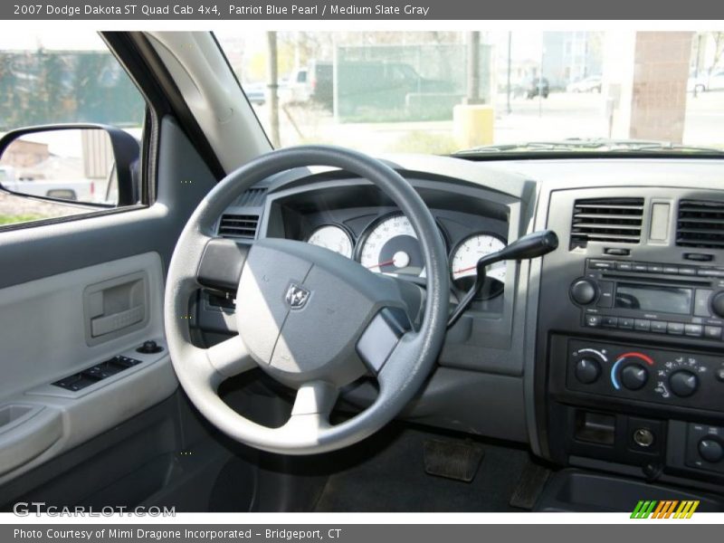 Patriot Blue Pearl / Medium Slate Gray 2007 Dodge Dakota ST Quad Cab 4x4