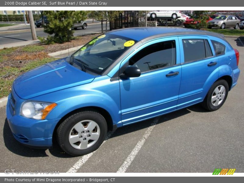Surf Blue Pearl / Dark Slate Gray 2008 Dodge Caliber SE