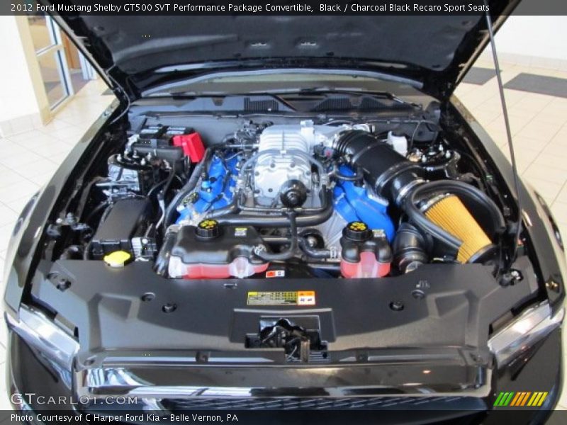  2012 Mustang Shelby GT500 SVT Performance Package Convertible Engine - 5.4 Liter Supercharged DOHC 32-Valve Ti-VCT V8