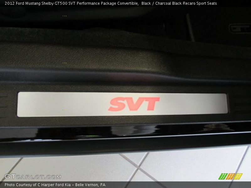  2012 Mustang Shelby GT500 SVT Performance Package Convertible Logo