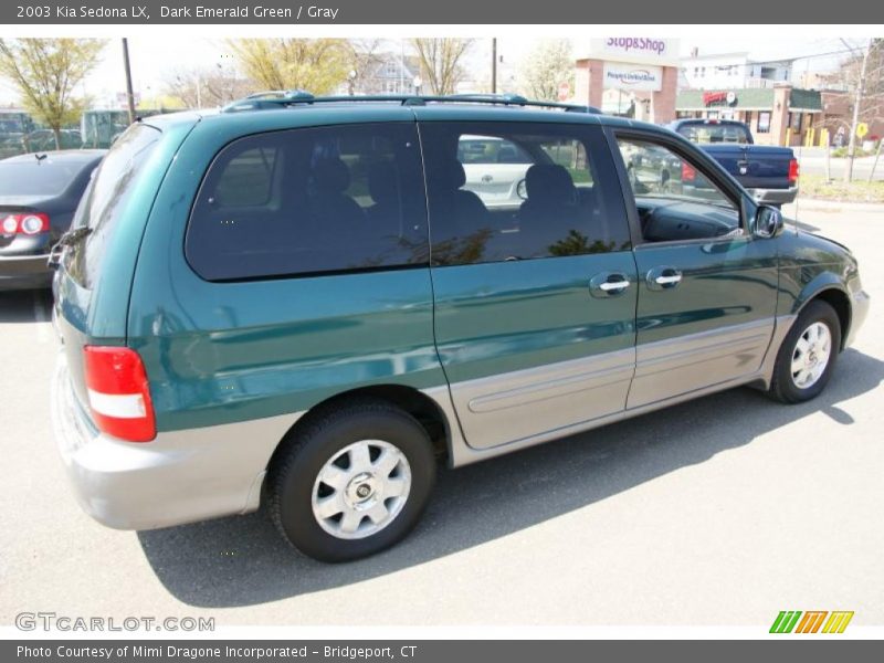 Dark Emerald Green / Gray 2003 Kia Sedona LX