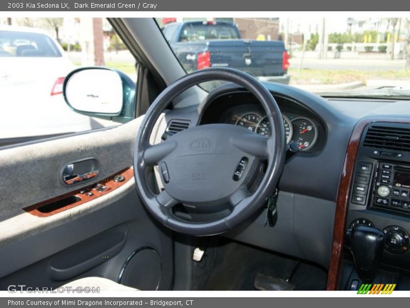 Dark Emerald Green / Gray 2003 Kia Sedona LX