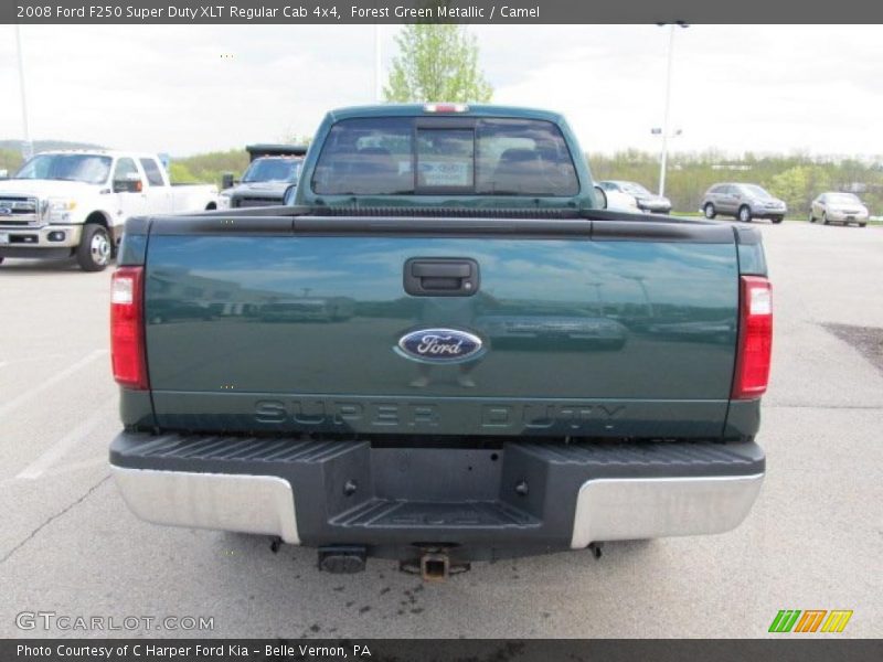 Forest Green Metallic / Camel 2008 Ford F250 Super Duty XLT Regular Cab 4x4