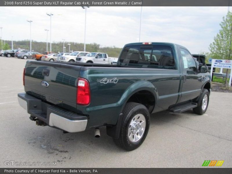 Forest Green Metallic / Camel 2008 Ford F250 Super Duty XLT Regular Cab 4x4