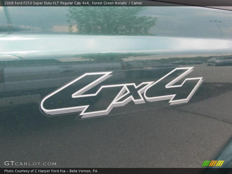 Forest Green Metallic / Camel 2008 Ford F250 Super Duty XLT Regular Cab 4x4