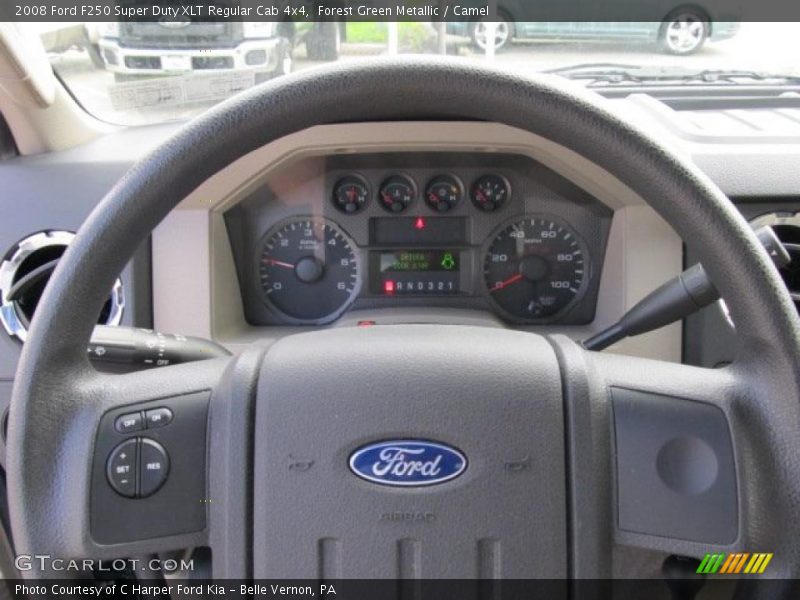 Forest Green Metallic / Camel 2008 Ford F250 Super Duty XLT Regular Cab 4x4