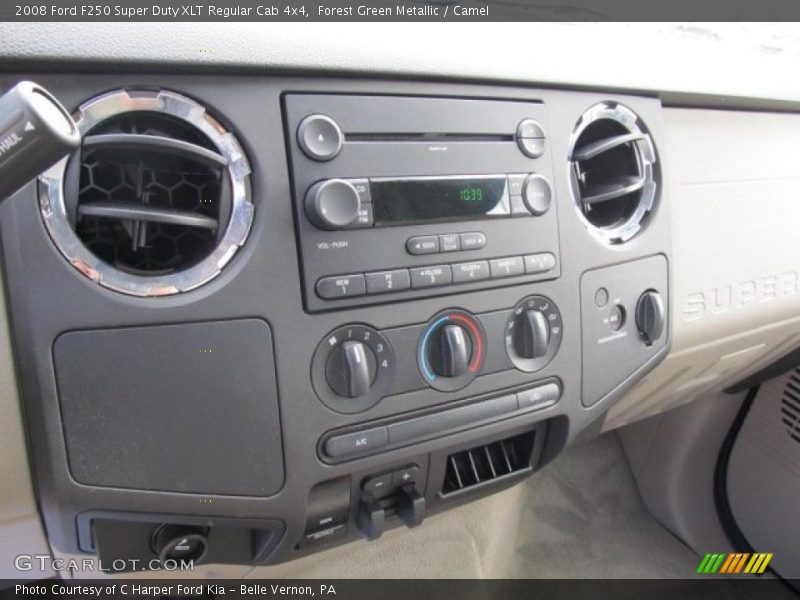 Forest Green Metallic / Camel 2008 Ford F250 Super Duty XLT Regular Cab 4x4