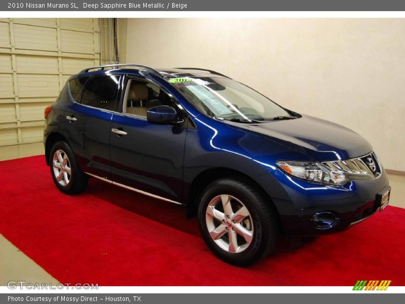 Deep Sapphire Blue Metallic / Beige 2010 Nissan Murano SL