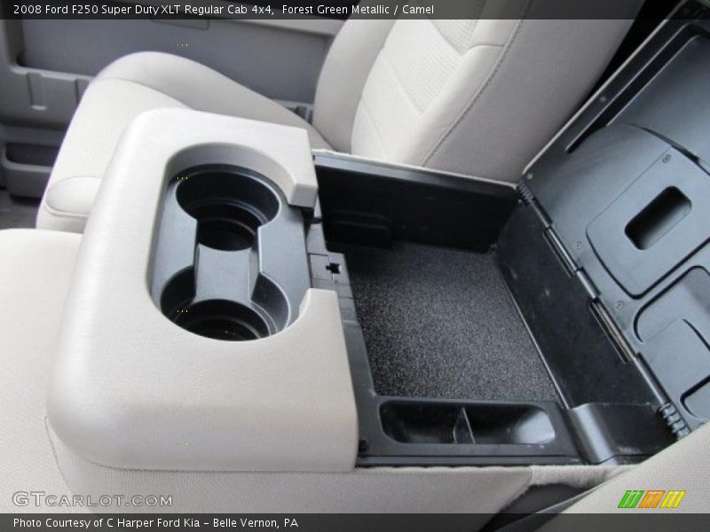 Forest Green Metallic / Camel 2008 Ford F250 Super Duty XLT Regular Cab 4x4