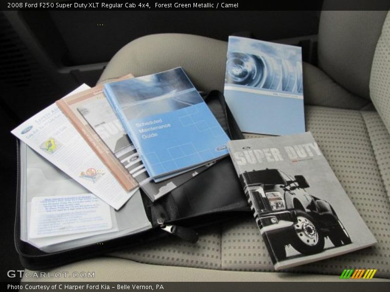 Forest Green Metallic / Camel 2008 Ford F250 Super Duty XLT Regular Cab 4x4