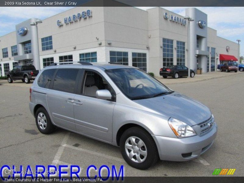 Clear Silver / Gray 2009 Kia Sedona LX