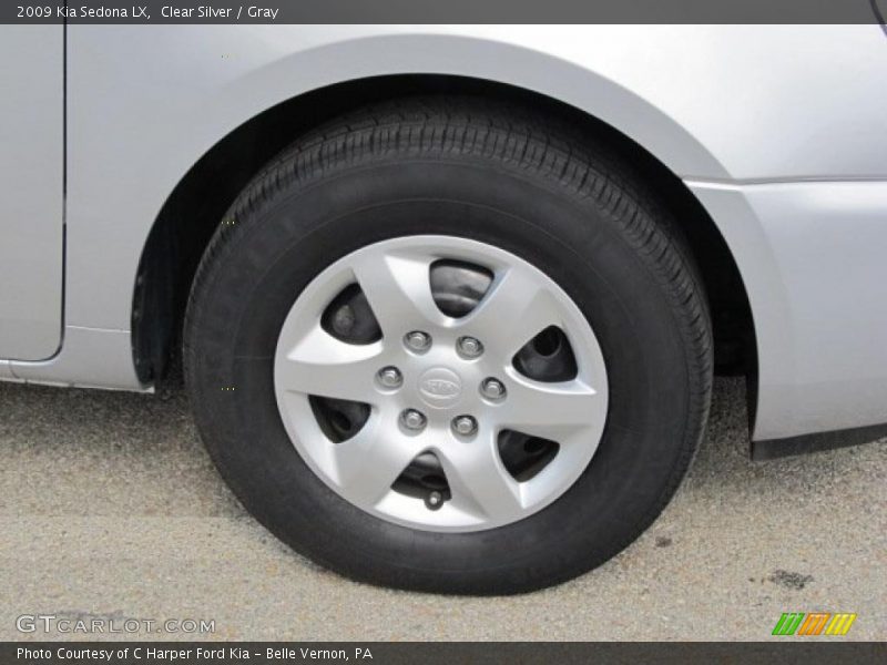 Clear Silver / Gray 2009 Kia Sedona LX