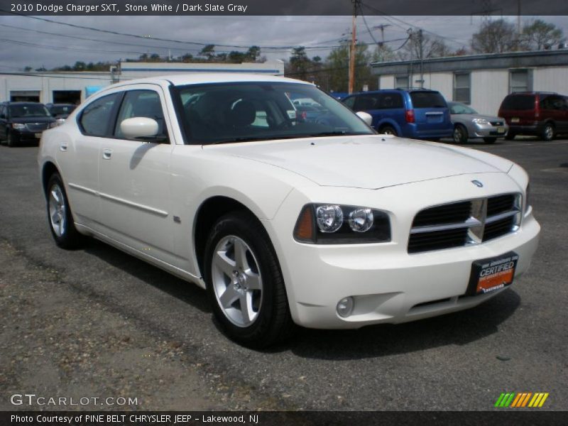 Stone White / Dark Slate Gray 2010 Dodge Charger SXT