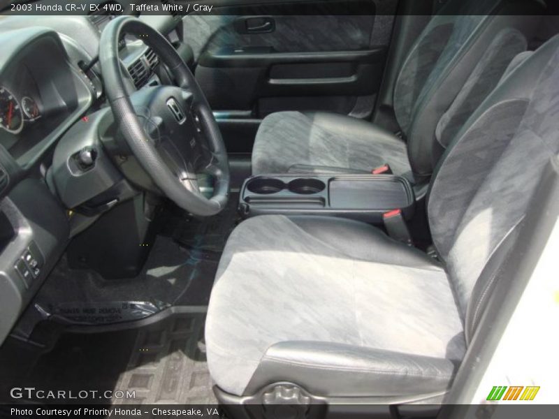 Taffeta White / Gray 2003 Honda CR-V EX 4WD