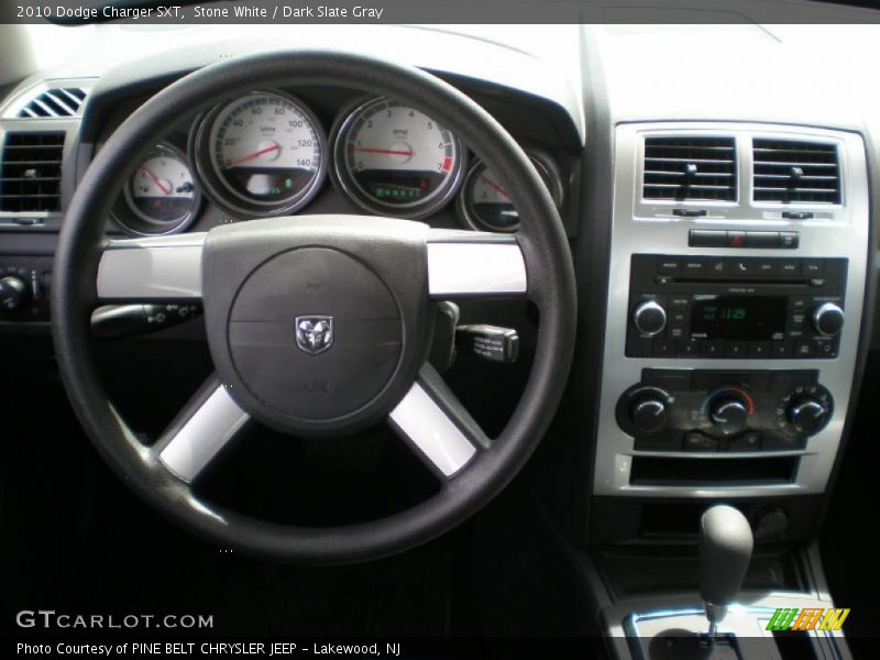 Stone White / Dark Slate Gray 2010 Dodge Charger SXT