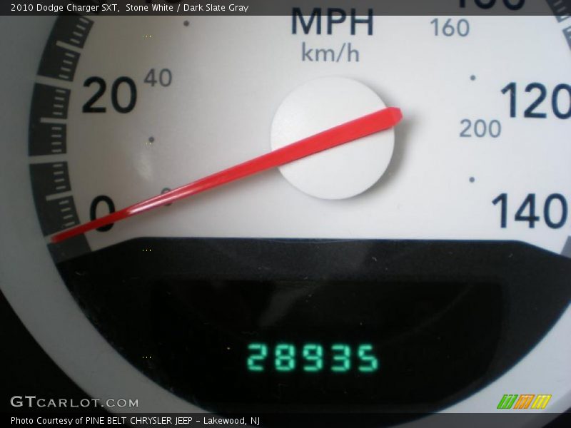 Stone White / Dark Slate Gray 2010 Dodge Charger SXT