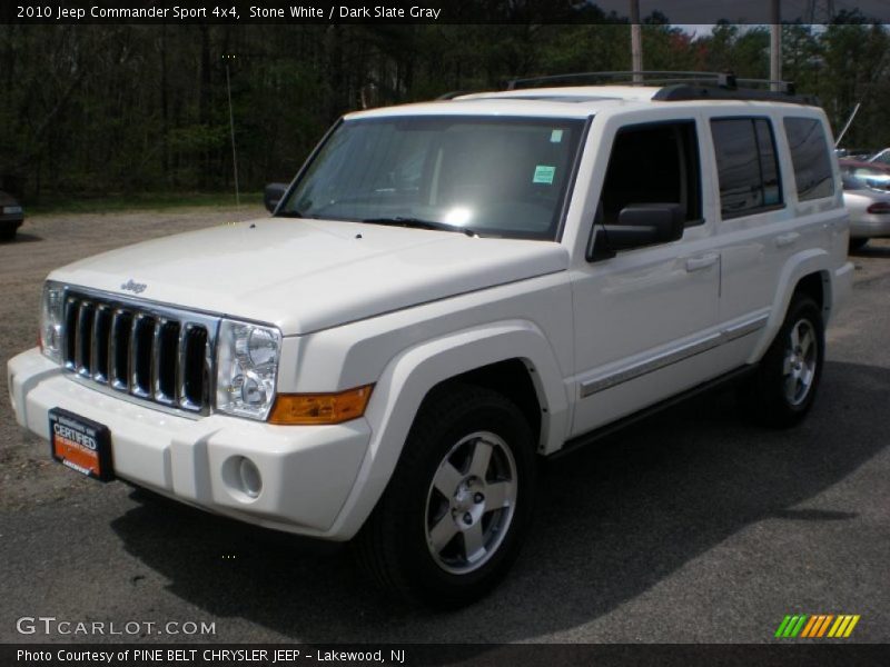 Stone White / Dark Slate Gray 2010 Jeep Commander Sport 4x4