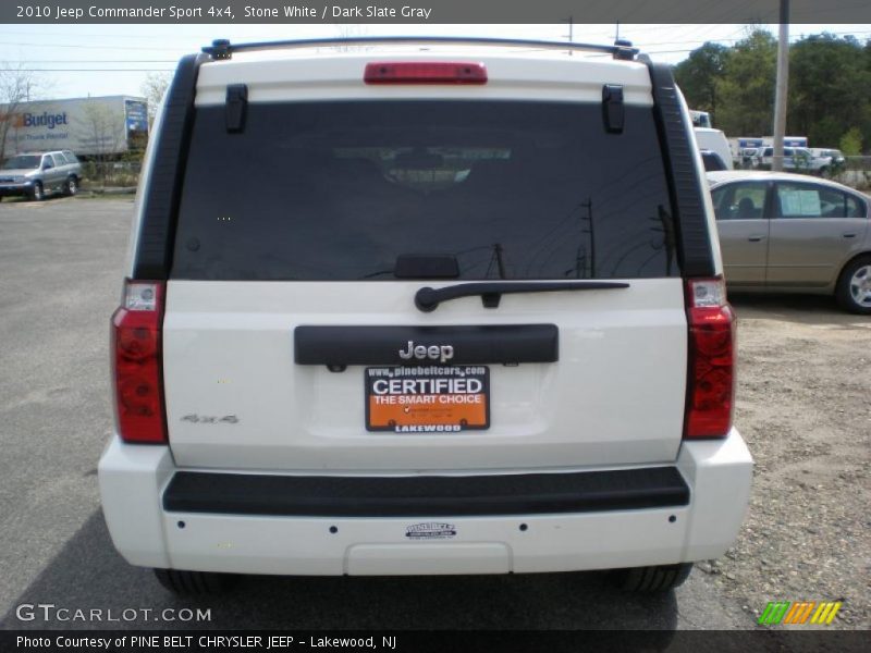 Stone White / Dark Slate Gray 2010 Jeep Commander Sport 4x4
