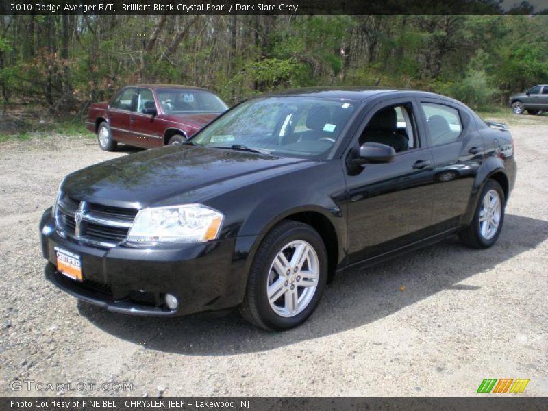 Brilliant Black Crystal Pearl / Dark Slate Gray 2010 Dodge Avenger R/T