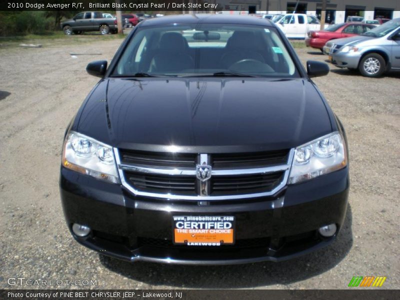 Brilliant Black Crystal Pearl / Dark Slate Gray 2010 Dodge Avenger R/T