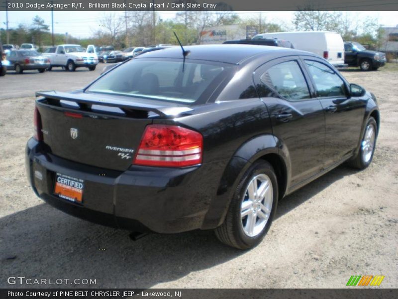 Brilliant Black Crystal Pearl / Dark Slate Gray 2010 Dodge Avenger R/T