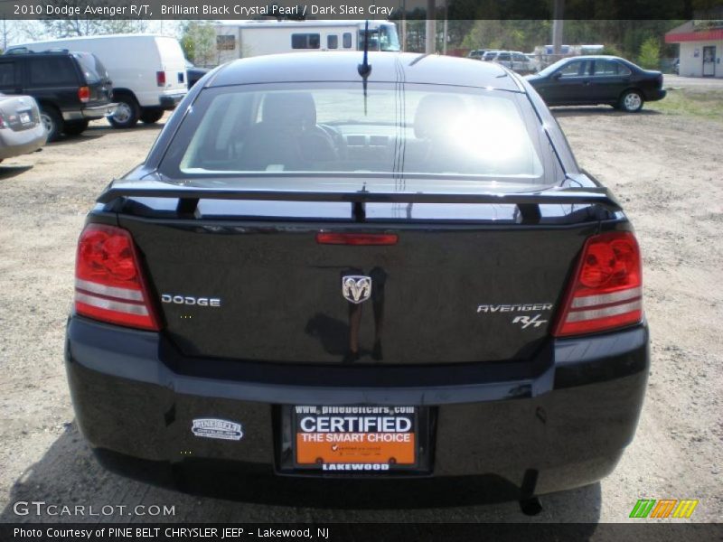Brilliant Black Crystal Pearl / Dark Slate Gray 2010 Dodge Avenger R/T