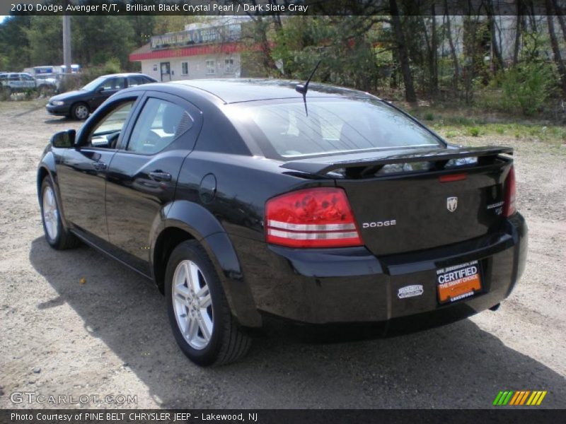 Brilliant Black Crystal Pearl / Dark Slate Gray 2010 Dodge Avenger R/T