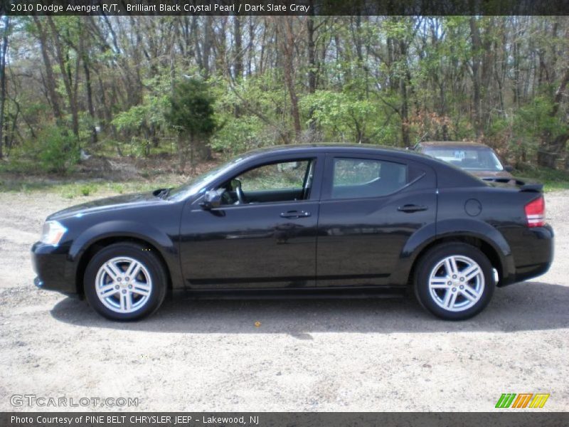 Brilliant Black Crystal Pearl / Dark Slate Gray 2010 Dodge Avenger R/T
