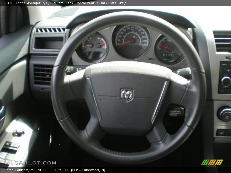 Brilliant Black Crystal Pearl / Dark Slate Gray 2010 Dodge Avenger R/T